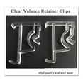 thumbnail image 5 of 2 Inch Clear Blind Clips for Valance, Hidden Valance Clips(12 Pieces), 5 of 7
