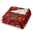 thumbnail image 2 of Kll Fleece Blanket Plush Throw Blanket Merry Christmas,Soft Fuzzy Cozy Flannel Blanket For Couch Sofa Bed.(80"X60"), 2 of 9