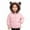 Pink, variant on Reversible Double Thickened Hooded Jacket for Girls Warm Winter Coat with Bear Ears Soft Outerwear Toddler Youth