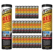 B'laster (30 Pack) Extra-Tacky Grease 14 oz for High Temp Lubrication - Corrosion Protection Grease for Wheel Bearing, Automative, Garage Door, Lithium, Plumbers - Semi Truck Accessories