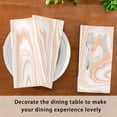 thumbnail image 6 of Coolnut Set of 6 Liquid Marble Satin Napkin Square 20 Inches Table Napkins Soft Smooth Decorative Napkins for Wedding Banquet Party Decoration, 6 of 6