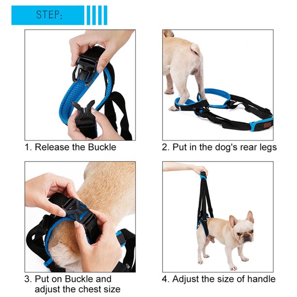 Herramienta de asistencia para correa de perro Arnés de elevación para patas traseras Eslinga de soporte para mascotas (M) Tmvgtek Para estrenar