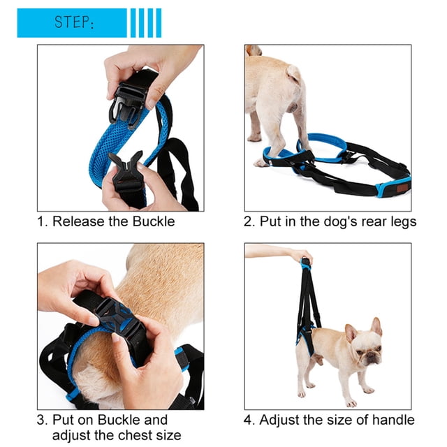 Herramienta de asistencia para correa de perro Arnés de elevación para patas traseras Eslinga de soporte para mascotas (M) Tmvgtek Para estrenar
