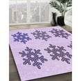 thumbnail image 2 of Ahgly Company Indoor Round Patterned Rich Lilac Purple Area Rugs, 5' Round, 2 of 6