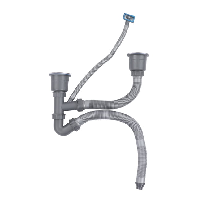 Universal Drain Kit,Kitchen Sink Double Hose Kitchen Sink Accessories Double Sink Drain Pipe Kit Maximized Efficiency