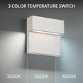 thumbnail image 3 of WAC Lighting Balance 6" LED 3000K Aluminum Indoor/Outdoor Wall Light in Black, 3 of 5