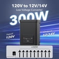 thumbnail image 2 of BN-LINK 300W Outdoor Transformer for Low Voltage Landscape Lighting, with Timer and Photocell Sensor, 120V AC to 12V AC, Durable and Weatherproof Design, Ideal for LED Spotlights and Pathway Lights, 2 of 8