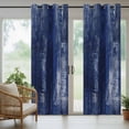 thumbnail image 4 of Navy Blue Outdoor Curtains for Patio Waterproof,Windproof Privacy Curtains with Weighted Bottom,Retro Oil Painting Modern Abstract Art Aesthetics Outside Drapes for Picnic Garage Yard 54"x95" 1 Panel, 4 of 8