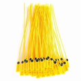thumbnail image 1 of 100 pcs yellow packaging transport truck plastic security seal 40 cm label cable tie with number, 1 of 5