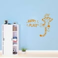 thumbnail image 2 of Happy Place Cute Happy Dancing Cartoon Tiger Wall Design Wall Art Sticker Designs Vinyl Stickers For Home House Walls Rooms Windows Bedroom Decoration Size (28x28 inch), 2 of 3
