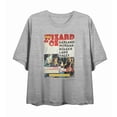 thumbnail image 4 of Wizard Of Oz Distressed Movie Cast Poster Women's Heather Gray Crew Neck Short Sleeve Crop Tee-XXL, 4 of 5