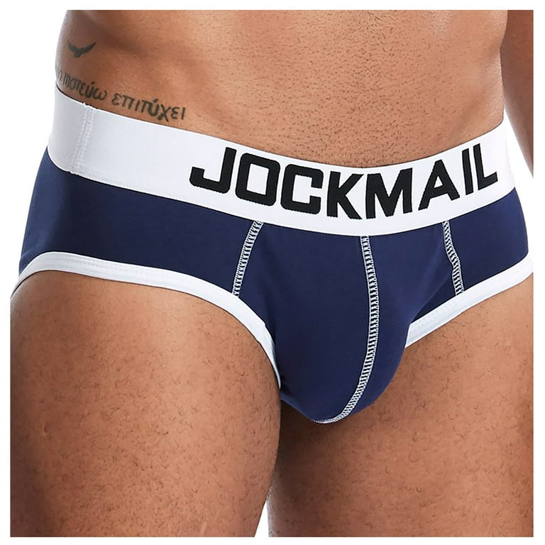 JOCKMAIL Cotton Men Underwear Boxers Sexy Male Underpants Men Boxer Shorts  (M, Black) at  Men's Clothing store