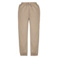 thumbnail image 4 of CHGBMOK Boys and Girls Sports Long Pants Loose Versatile Sweatpants Trousers Brown, 4 of 6