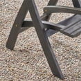 thumbnail image 4 of Afuera Living Modern / Contemporary Outdoor Acacia Wood Bar Table in Dark Gray, 4 of 6