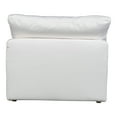 thumbnail image 5 of Armless Accent Chair - Light Grey Fabric Upholstered Living Room Seating, 5 of 7