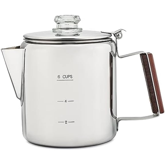 Percolator Coffee Pot — NO Aluminum or Plastic