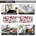 thumbnail image 6 of 2 PCS Faucet Splash Catcher, 30"x5" Red Poppy with Green Leaves Microfiber Cloth Kitchen Faucet Absorbent Mat Sink Splash Guard Faucet Mat for Kitchen Sink Water Absorbent Mat for Kitchen, 6 of 7