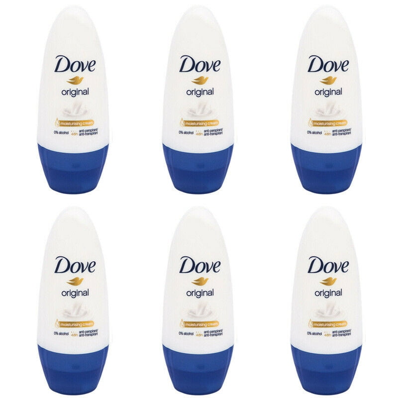 6 Pack Dove Original Roll On Antiperspirant Deodorant, 50ML