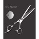 thumbnail image 2 of Tijeras profesionales para entresacar el cabello, 6,5 pulgadas, acero inoxidable 440C, tijeras de barbero con peine., 2 of 5
