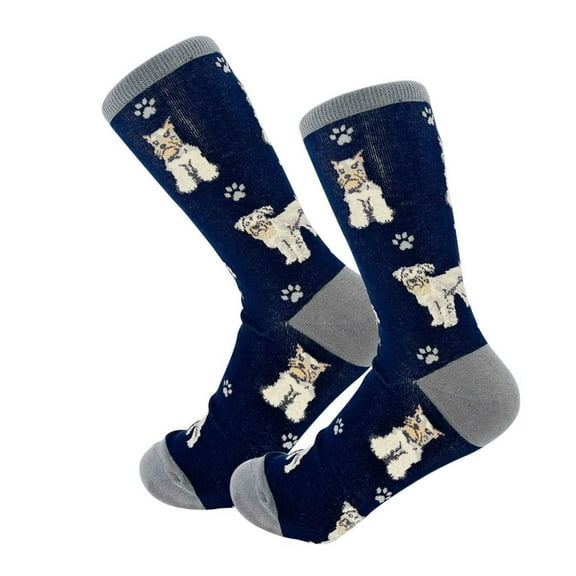 Happy Tails Schnauzer Dog Lover Socks - One Size Fits Most