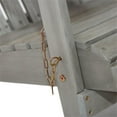 thumbnail image 6 of Afuera Living 34"W Outdoor Eucalyptus Wood Adirondack Chair in Gray, 6 of 7