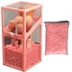 thumbnail image 1 of Soporte para brochas de maquillaje, soporte para cosméticos cubierto, soporte para bolígrafo de cejas con perla falsa, 1 of 8