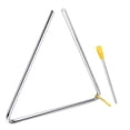 thumbnail image 6 of ZEONHAK 10 Pack Musical Triangle Steel Set, 4, 5, 6, 7, 8 Inch Hand Percussion Triangle Instrument with Striker for Music Clubs, Band, 6 of 6