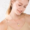 thumbnail image 3 of TANGPOET Sunflower Necklace for Women 925 Sterling Silver Butterfly Sunflower Necklace 18K Gold Plated Hypoallergenic Crystal Jewelry Gift for Wife, 3 of 5