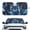 Blue Lightning Wolf, variant on XYZCANDO Foldable Sunshade with Anime Red Eyes Design, Car Windshield Sun Shade for Blocking Heat and UV Rays, Fits Most Standard Size Vehicle Windshields