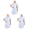 thumbnail image 2 of Bearachild Women Short Sleeve Scrubs ab Coat Uniform Nurse Type1 NO1, 2 of 6