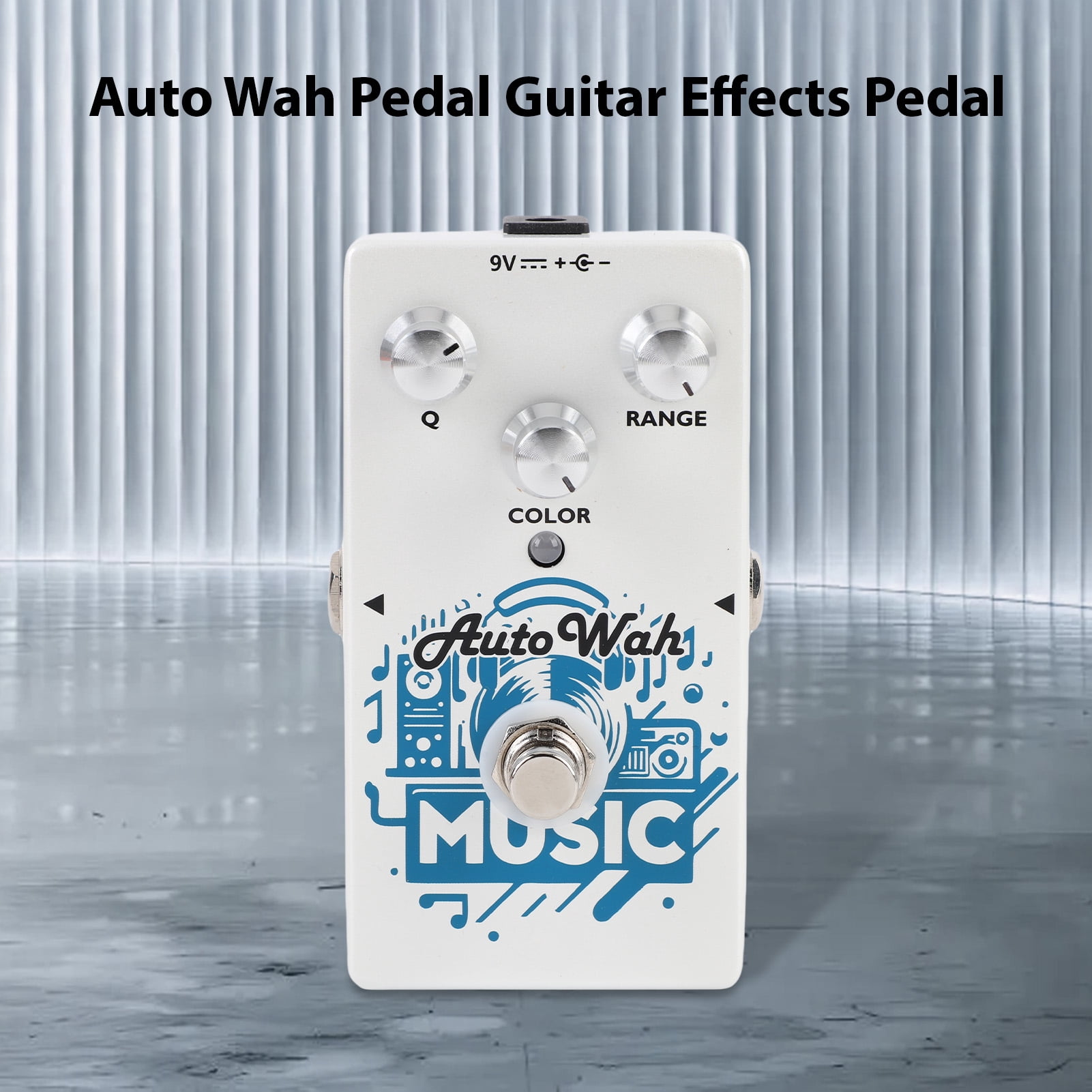 Elowen Guitar Auto Wah Pedal Pedal Auto Wah Pedal Guitar Effects Pedal 70s Classic Design with Loop Recording 3-Knob Control for Fun Stage Performance