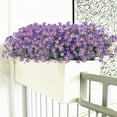thumbnail image 3 of GRNSHTS Artificial Daisy Flowers, 4 Pieces Artificial Flowers Green Plastic Shrubs Fake Flowers Indoor Outdoor Artificial Flowers (Purple), 3 of 6