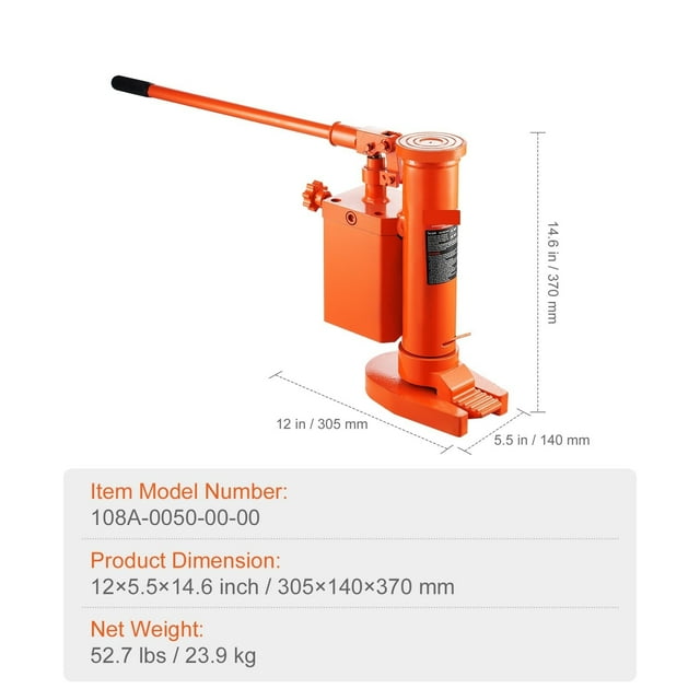 Hydraulic Toe Jack 2.5 Ton On Toe Toe Jack Lift 5 Ton On Top Lift Capacity Machine Jack 0.8-5.3 In Toe Height 8.9-13.4 Top ,Easy to Operate