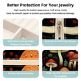 thumbnail image 3 of Mushroom Travel Portable Jewelry Stand and Organizer Box - Square Storage Box for Rings, Earrings, Necklaces, Bracelets, and More - Suitable for Girls and Women - Jewelry Boxes for Travel, 3 of 6