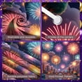 thumbnail image 4 of Firework Design Fireworks Display Cityscape Theme Celebration Backdrop Night Scene Colorful Festival Display for New Year Celebration National Day Festival Events, 4 of 9