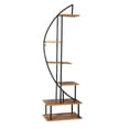 thumbnail image 4 of BaytoCare 6 Layer Plant Stand, Half Moon, Pot Holder Stand, Black, 2PCS, 4 of 13