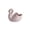 🍒 Pink_Hot#471, variant on Ceramic Swan Candle Holder, Heat-Resistant Glazed Cygnet Design, for Scented Candles and Romantic Dinners, Elegant Home Decor