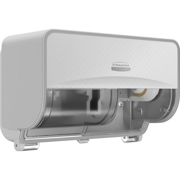 Kimberly-Clark Professional ICON Coreless 2-Roll Horizontal Toilet Paper Dispenser with Faceplate