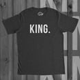 thumbnail image 4 of Mens King Shirt Funny Novelty Tee Matching King and Queen Couples T shirt Graphic Tees, 4 of 9