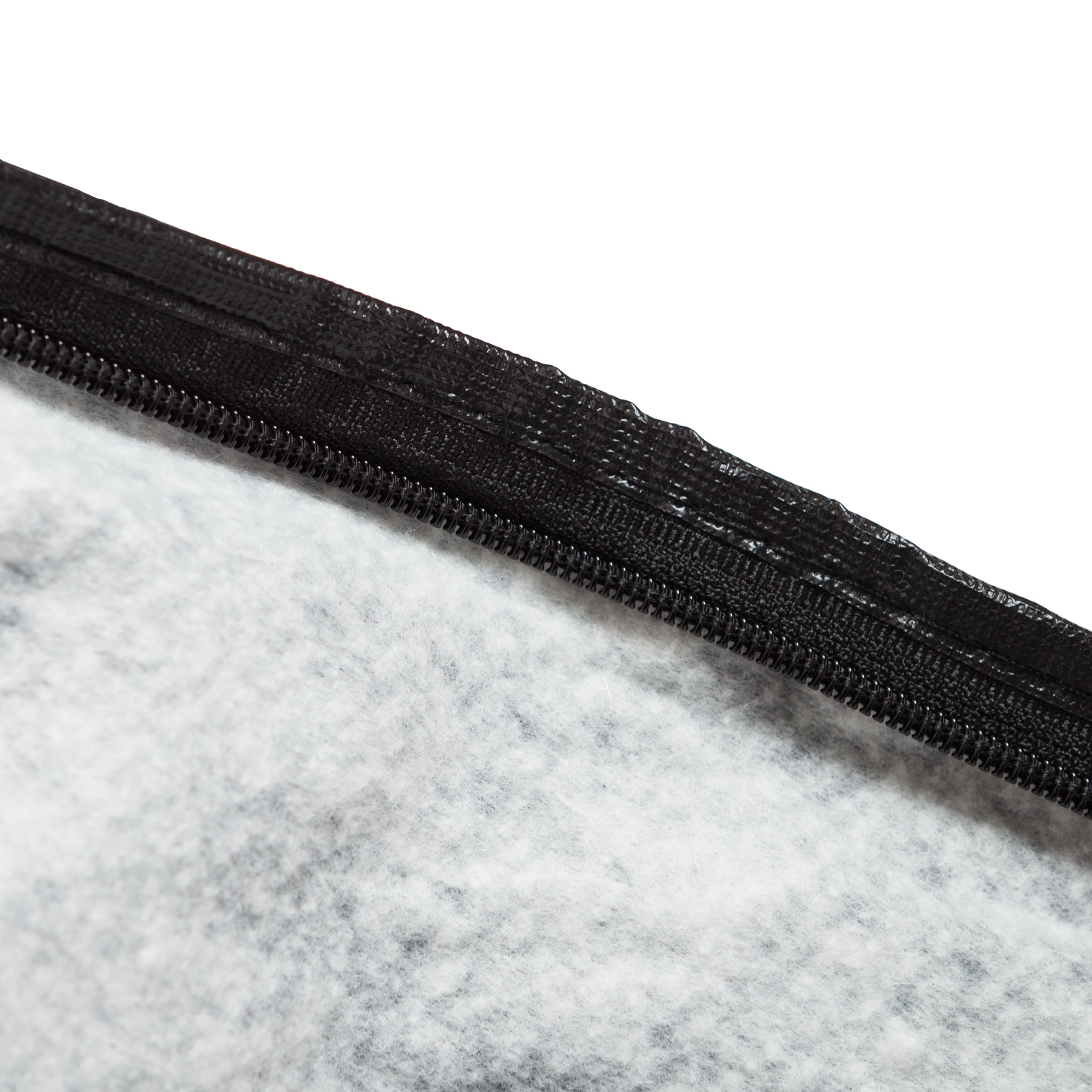 Fire Sense Full Length Pro Series Patio Heater Vinyl Cover Waterproof With Zipper and Fabric Ties Weather Resistant Heavy Duty 10 Gauge Felt Lined Black Vinyl 