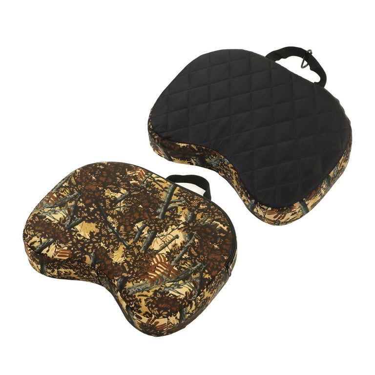 Hunting Seat Pad, Thickened Brown Camouflage And Black Stadium