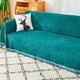 thumbnail image 4 of 1 funda de sofá con borlas, funda de sofá antiarañazos para gatos, protector de muebles universal Four Seasons para dormitorio, oficina, sala de estar, decoración del hogar, 4 of 4