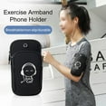 thumbnail image 2 of Arm Bag Waist Bag Breathable Double Layer Reflective Design Large Capacity Nylon Exercise Armband Phone Holder Running Supplies, 2 of 6