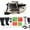 Khaki, variant on 53.5 * 41.5IN Outdoor Fishing Boat with Paddle, Flippers 20IN Fish Ruler,Pump Storage Pockets Adjustable Straps 286.6LBS Load Bearing Capacity Boat