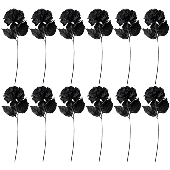 12 Pack: Black Hydrangea Stem by Ashland