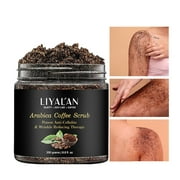 LIYAL'AN Natural Arabica Coffee Body Scrub for Remove Dead Skin Exfoliating Detox