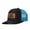 Black and Blue Net, variant on GONE FISHING Beacon net cap truck driver with slightly curved baseball cap