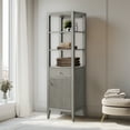 thumbnail image 3 of Vanity Art 21" Freestanding Linen Cabinet with Soft Close Door and Drawer, 3 of 6