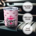 thumbnail image 4 of Gift for Mom, Mothers Day Gift from Daughter Son Husband, 20oz Coffee Tumbler with Lid and Straw, Funny Christmas Gifts for Mum, Anniversary Birthday Present for Wife Grandma Stepmom, Super Mom, 4 of 6