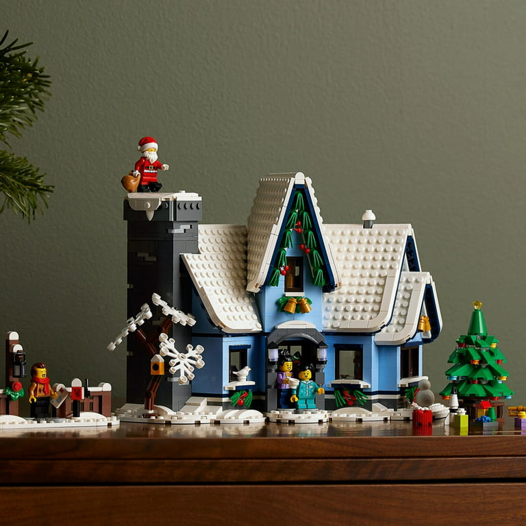 sø hvidløg sorg LEGO Icons Santa's Visit 10293 Christmas House Model Building Set for  Adults and Families, Festive Home Décor with Xmas Tree, Gift Idea -  Walmart.com